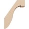 Ekena Millwork 5-inch W x 10-inch D x 14-inch H Del Monte Rough Cedar Woodgrain TimberThane Knee Brace, Primed BRCUR05X10X14DELRCPR - alternate 3